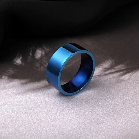 316 Stainless Steel Plain Band Ring For Men Women Minimalist Mirror Polished Titanium Steel Flat Ring Modern Unisex Jewelry Accessory