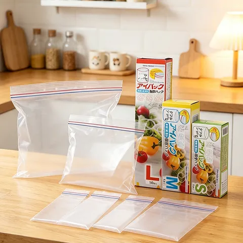 Voedselopbergzakken Dubbele Rits Verzegelbaar Plastic Vriezer Herbruikbaar Beschrijfbaar Label Keuken Lekvrij Verdikt