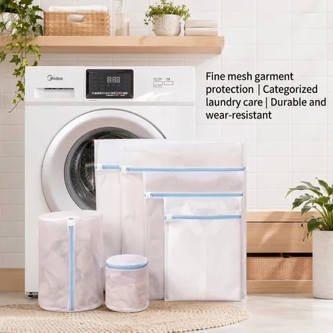 Mesh Laundry Washing Bags For Washing Machine Durable Fine Coarse Mesh Organizer For Underwear Bras And Delicate Clothes