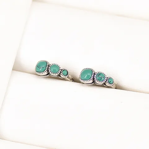925 Sterling Silver Triangle Rhinestone Stud Earrings For Women Simple Geometric Screw Back Cartilage Piercing Jewelry