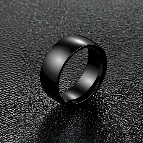 Tai Chi Yin Yang Ring Stainless Steel Polished Band Ring Vintage Chinese Style Couple Jewelry For Men Women Unisex Gift
