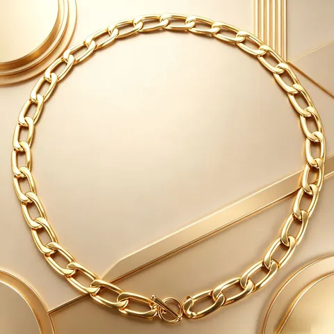 Stainless Steel Chunky Chain Necklace And Bracelet For Women Men Geometric Rectangle Toggle Clasp Hip Hop Fashion Jewelry