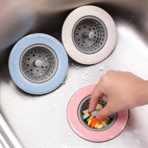 Haushalt Küche Spülbeckensieb Silikon Abwasser Anti-Blockier Filterstecker Für Badezimmer Bodenablauf Seestern Haar Fänger Abfallsammler