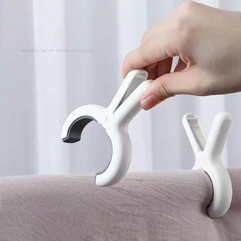 Windproof Large Plastic Quilt Clips Trace-free Clothespins For Blankets Bed Sheets Clothes Heavy Duty Drying Pegs Home Storage Clips