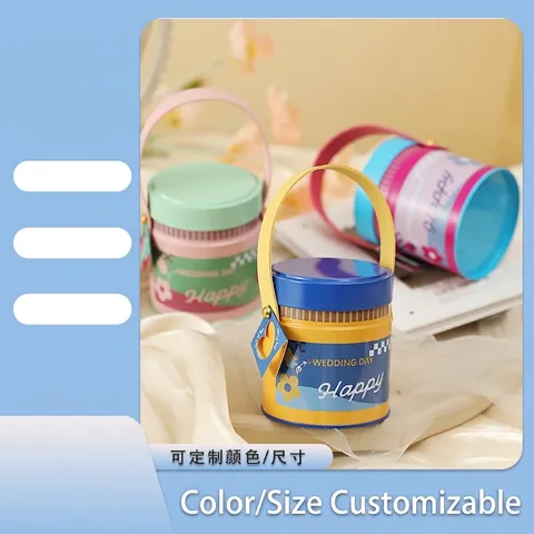 Confezione Di Caramelle Per Matrimonio Rotonda Banda Stagnata Astuccio Regalo Portatile Cinturino Pelle Per Snack Decorativo