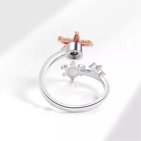 Kupfer Marine-stil Beschichtung Schildkröte Seestern Ringe