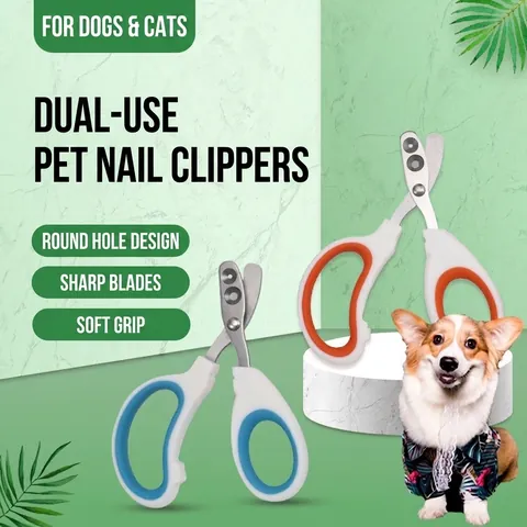 Huisdier Nagelknipper Voor Katten En Honden Roestvrij Staal Veiligheid Rond Gat Nageltrimmer Antislip Handvat Verzorging