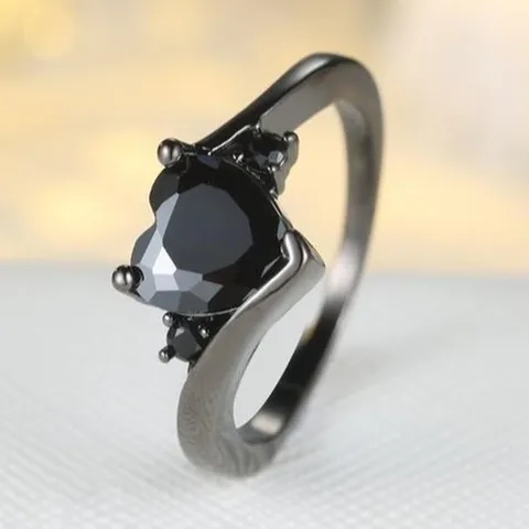 Damen Mode Herzform Ring Mikropflaster Zirkonia Kupfer Ring Romantisch Galvanisierter Fingerschmuck Geschenk Für Valentinstag