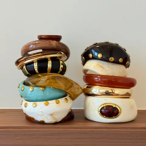 Brazalete Abierto de Puño Metálico Vintage Estilo Occidental Para Mujer Pulseras Redondas Lisas Geométricas de Hierro Joyería Elegante
