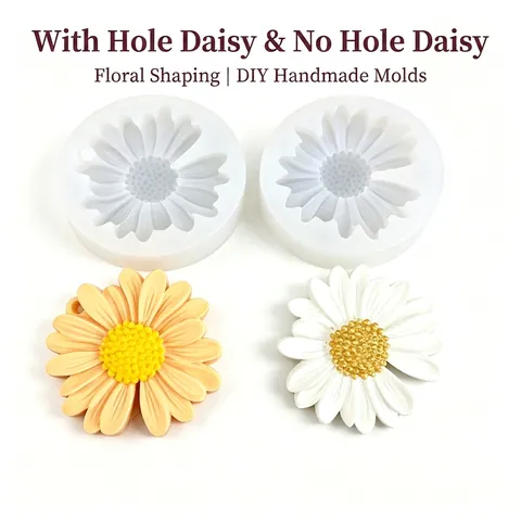 Daisy Flower Silicone Mold For Resin DIY Jewelry Making Crafting Baking Tool Decorative Chocolate Clay Casting Novelty