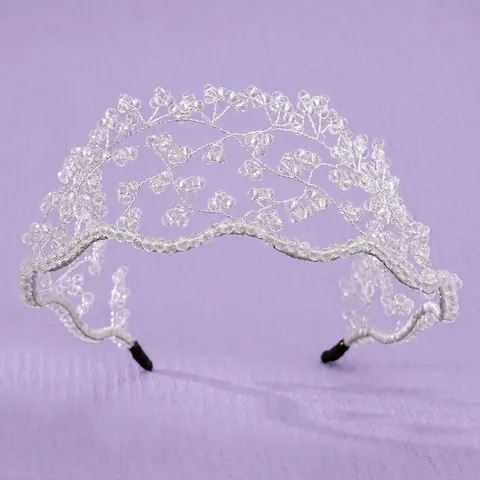 Handmade Crystal Beaded Bridal Headband Vintage Forest Style Copper Wire Branch Crown For Wedding Party Women Jewelry