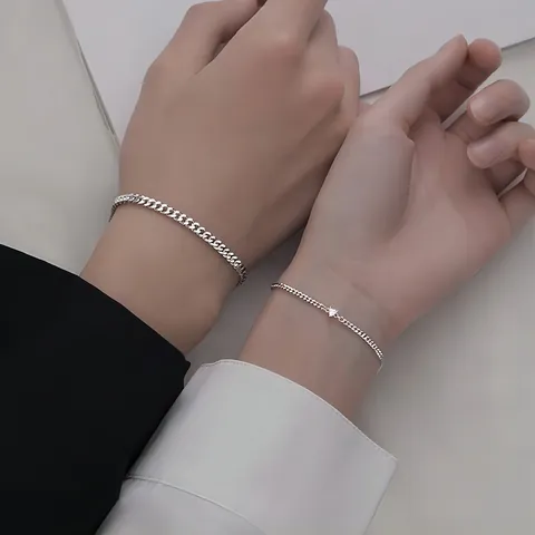 Edelstahl Legierung Herz Magnetische Paar Armband Paar Für Liebhaber Geflochtenes Seil Panzerkette Perlen Kreuz Stern Modeschmuck Geschenk