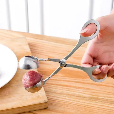 Fleischbällchenformer Clip Edelstahl Kunststoff DIY Fischbällchen Form Küchenzange Werkzeug Zum Kochen