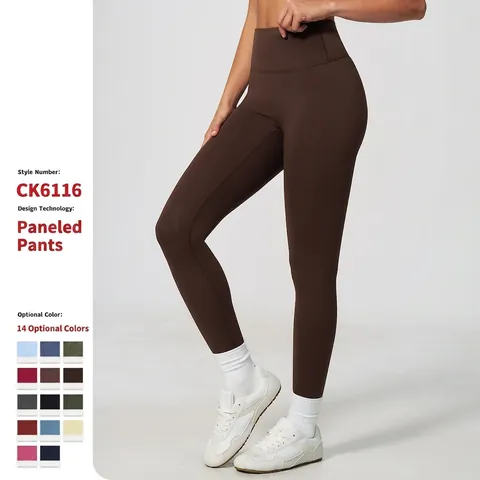 Dames Yoga Leggings Met Hoge Taille En Butt-Lifting Nylon Spandex Ademend Slim Fit Panty Voor Fitness Training Hardlopen Sport