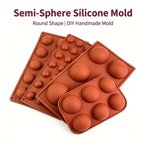 Semi Sphere Silicone Mold Multi Cavity Round Half Ball For Chocolate Cake Mousse Jelly Soap Baking DIY