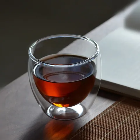 Double Wall Glass Coffee Cup High Borosilicate Heat Resistant Transparent Insulated Milk Tea Juice Mug Hand Blown Glassware Kitchen