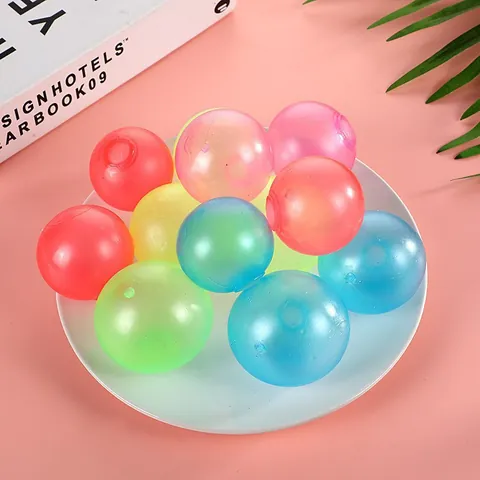 Fluoreszierender Leuchtender Klebriger Deckenball Stressabbau Squishy Spielzeug Glow In The Dark Klebriger Wandball Für Erwachsene Kinder