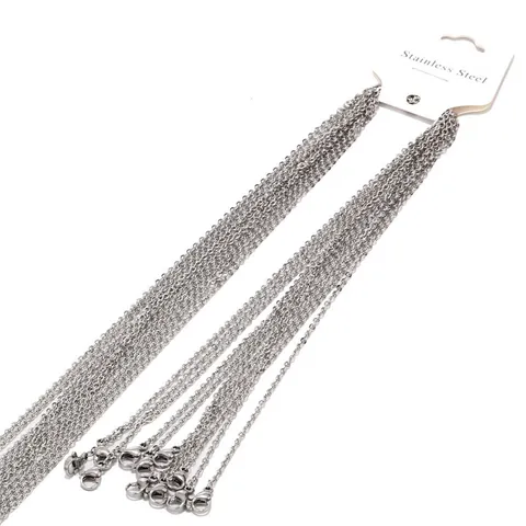 Collar de Cadena Rolo en Forma de O de Acero Inoxidable para Hombres y Mujeres Chapado en Oro y Plata Accesorios de Joyería