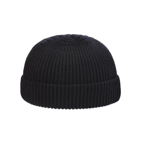 Unisex Gorro de Punto Kanalé Estilo Docker Casquete Corto Color Sólido Acrílico Cálido de Invierno Para Hombre Mujer Exterior