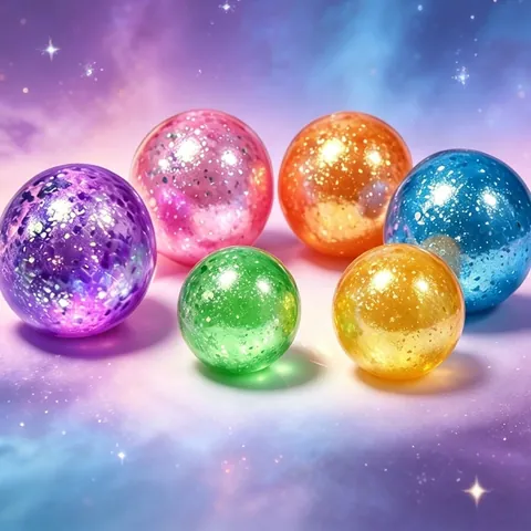 Glitter Maltose Syrup Squishy Stress Relief Toy Candy Colored Slow Rebound Squeeze Ball For Kids Adults Anxiety Relief Office Toy