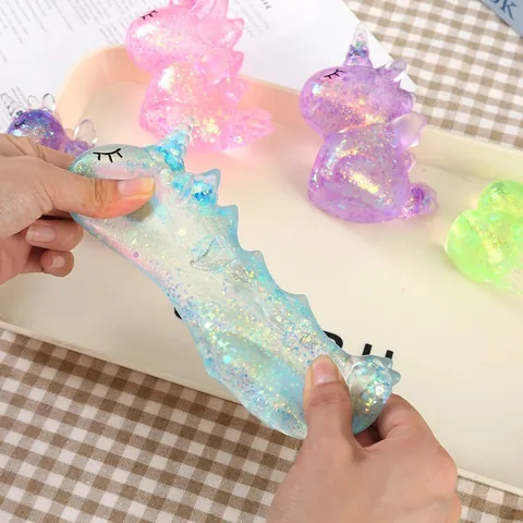 Χαριτωμένο Καρτούν Μονόκερος Squishy Παιχνίδι Αποσυμπίεσης Λεπτό Γκλίτερ Στυλ Μαλτόζης Αργή Επαναφορά Εύπλαστο Παιχνίδι Ζώου