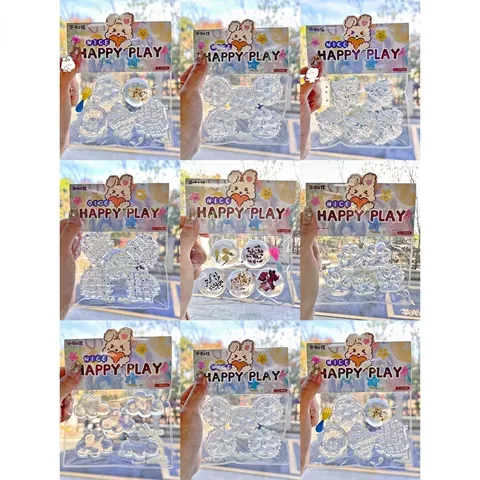 Transparent Food Shape Squishy Toy Fidget Stress Relief Sensory TPR Simulation Raspberry Waffle Croissant Bread Toy For Kids Adults