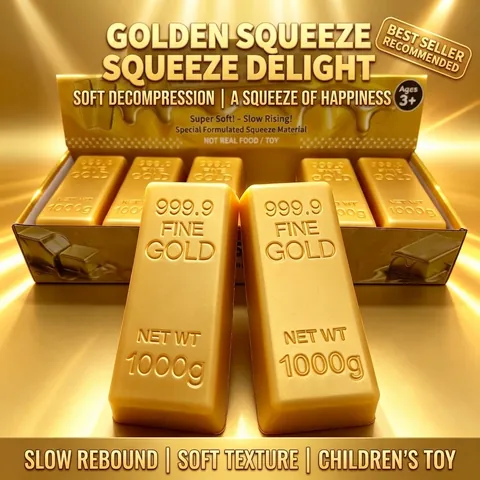 Ρεαλιστική Ράβδος Χρυσού Squishy Αργής Επαναφοράς PU Παιχνίδι Αποσυμπίεσης για Παιδιά Ενήλικες Παιχνίδι Πίεσης Δώρο