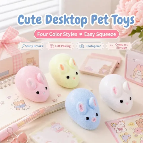 Jouet Squishy Lapin Créatif pour Anti-stress TPR Souple Animal de Dessin Animé Jouet de Décompression Sensoriel