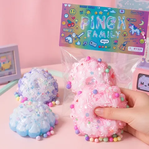 Simulazione Hamburger Squishy Giocattolo Rimbalzo Lento Antistress Macaron Colori Carino Cibo Giocattolo per Bambini Adulti