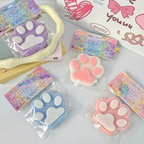 Γιγαντιαία Πατούσα Γάτας 14cm Squishy Παιχνίδι Με Επικάλυψη TPR Παιχνίδι Ανακούφισης από το Στρες Χαριτωμένη Πατούσα Ζώου Δώρο