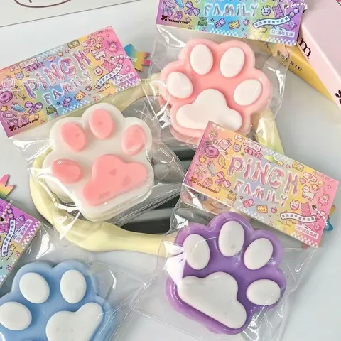 Γιγαντιαία Πατούσα Γάτας 14cm Squishy Παιχνίδι Με Επικάλυψη TPR Παιχνίδι Ανακούφισης από το Στρες Χαριτωμένη Πατούσα Ζώου Δώρο