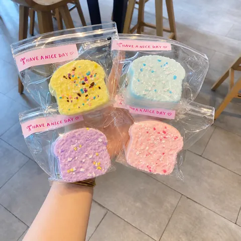 Slow Rising Squishy Toy Simulation Toast Cake Cheese Cookie Stress Relief Squeeze Toy Cute Fidget Toy For Adults Teens