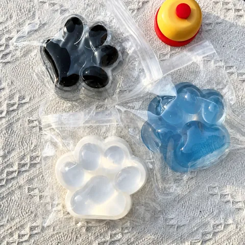 Jumbo Cat Paw Squishy Toy Soft TPR Material Stress Relief Sensory Squeeze Toy For Kids Adults Healing Cartoon Animal Paw Pressure Relief Gift