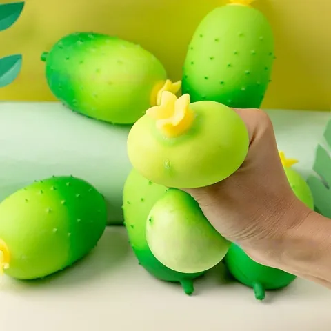 Realistic Simulated Vegetable Squishy Toy For Kids Adults TPR Stress Relief Squeeze Toy Cucumber Corn Peanut Cabbage Toy