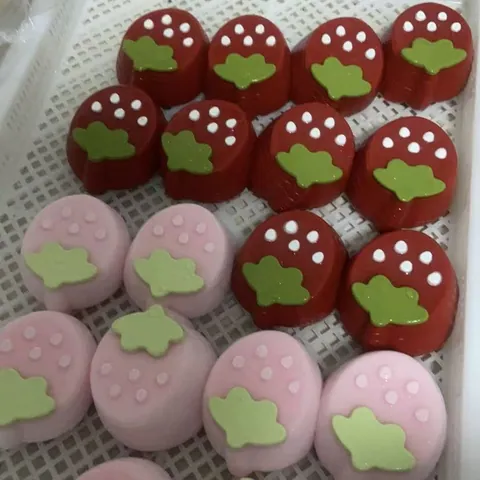 Aardbei Mille-Feuille Taart Squishy Siliconen Stressverlichtend Speelgoed Voor Studenten Kinderen Zacht Bureau Ornament