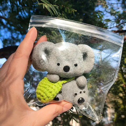 Cute Flocked Koala Squishy Toy Slow Rising Stress Relief Squeeze Toy For Kids Adults Cartoon Animal Koala Toy With Accessory Gift