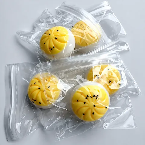 Simulation Egg Yolk Pastry Squishy Toy For Stress Relief Slow Rebound Decompression Food Toy For Office Daily Desktop Decoration Gift