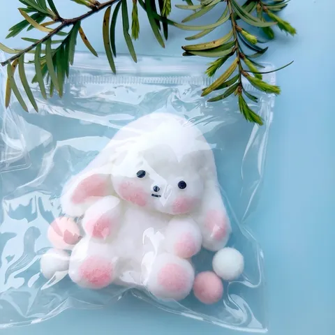Cute Cartoon Silicone Squishy Toy Soft Stress Relief Animal Sheep Pig Shape Flocked Texture Sensory Toy For Adults Kids