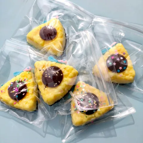 Simulation Food Rice Ball Squishy Toy For Stress Relief Soft Slow Rebound Egg Tart Dessert Model Sensory Toy For Kids Adults Gift