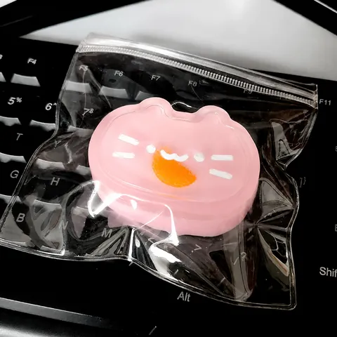 Jouet Squishy Chat au Fromage Arc-en-ciel Rebond Lent Mignon Dessin Animé Artefact de Soulagement du Stress Doux TPR Décompression