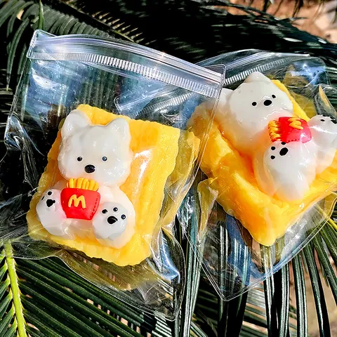 Westie Dog Toast Squishy Toy Soft Slow Rebound Stress Relief Squeeze Toy Cute Cartoon Animal Bread Shape Sensory Fidget Toy For Kids Adults