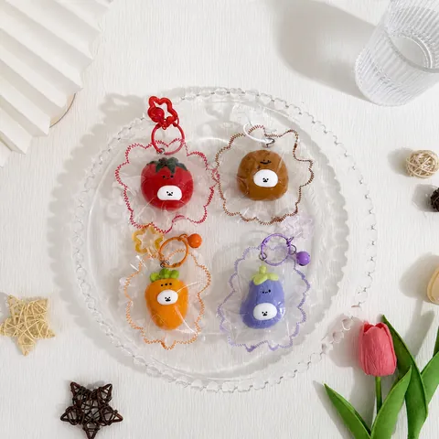 Handmade Food Grade Silicone Vegetable Squishy Toy Cute Animals Facial Expression Stress Relief Sensory Squeeze Toy For Kids Adults Gift