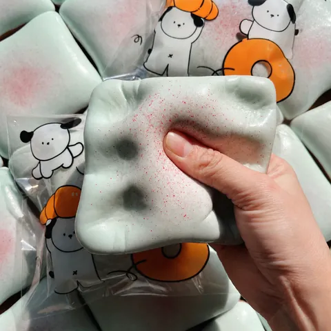 Slow Rebound Squishy Toast Bread Toy PU Foam Soft Stress Relief Squeeze Toy For Kids Adults Novelty Gift Decoration