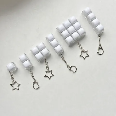 Mechanical Switch Fidget Toy Keychain Tactile Clicky Button Stress Relief Keycap Pendant Toy For Kids Adults Office