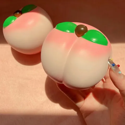 Παιχνίδι Squishy Ροδάκινο Αργής Επαναφοράς Μαλακό Πιεστικό Παιχνίδι Αποσυμπίεσης Αισθητηριακό Παιχνίδι για Παιδιά Ενήλικες