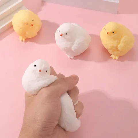 Προσομοίωση Κοτόπουλου Squishy Παιχνίδι Για Παιδιά Ενήλικες Ανακούφιση από το Άγχος Παιχνίδι TPR Μαλακό Κοτόπουλο Παιχνίδι Γραφείου Δώρο