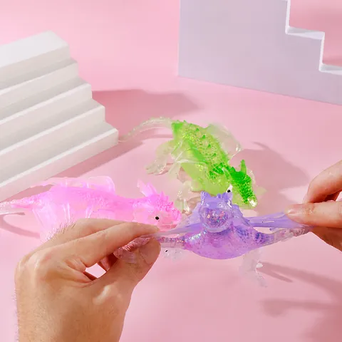 Simulation Flying Dragon Squishy Toy Cartoon Dinosaur Stress Relief Squeeze Toy Stretchy Slow Rising Decompression Toy For Kids Adults