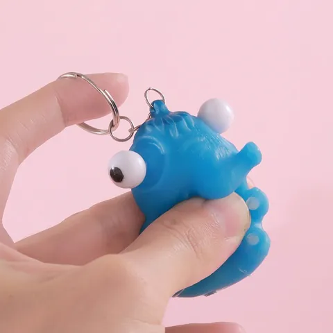 Κινουμένων Σχεδίων Ζώο με Πεταχτά Μάτια Squishy Μπρελόκ Ανακούφιση από το Στρες Παιχνίδι Συμπίεσης Διακοσμητικό για Παιδιά