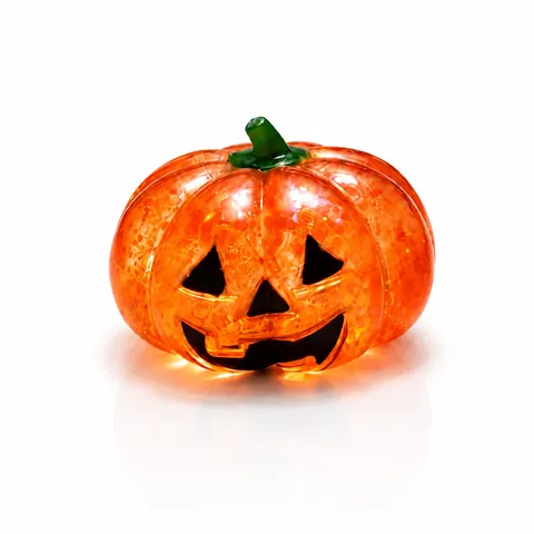 Juguete Para Aliviar El Estrés De Calabaza De Halloween Squishy Suave TPR Bola Anti-Estrés Jack-O-Lantern Con Lentejuelas Regalo De Fiesta