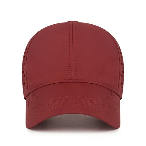 Adjustable Large Head Baseball Cap Breathable Quick Dry Polyester Sun Hat With Laser Cut Holes For Men Women Summer Outdoor Sports Fashion Casual Hat